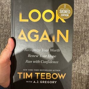 Signed Edition 'Look Again' Book by Tim Tebow - First edition